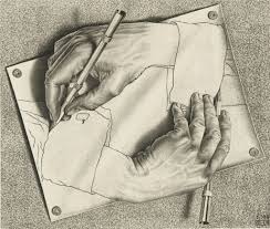 Drawing Hands by M.C. Escher